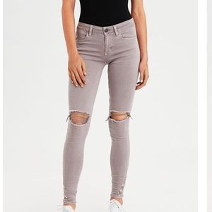 American Eagle Taupe Jeggings [Size 8 Regular]
